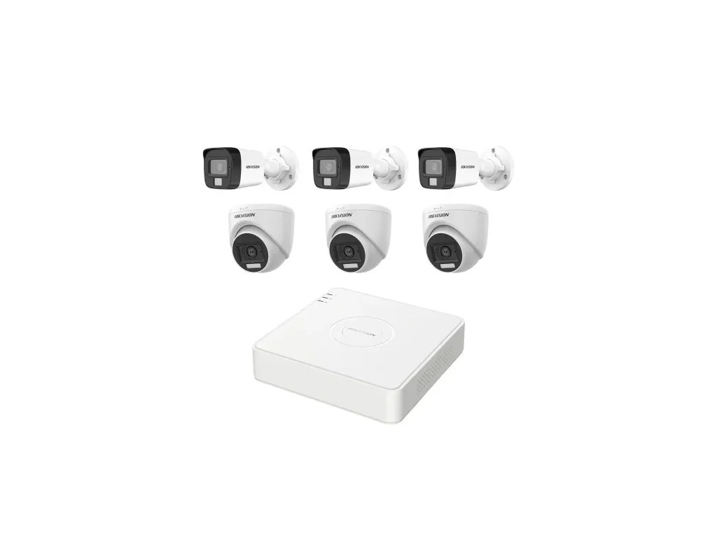 CCTV package with bullet cameras, turret cameras and a recorder